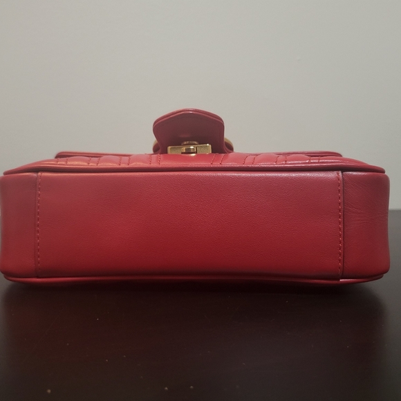 *SOLD*GG Marmont matelassé mini bag - Picture 8 of 13